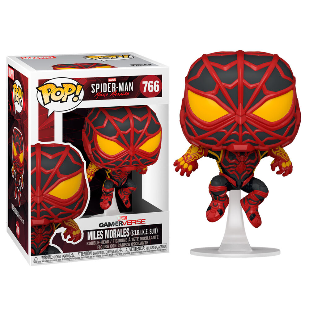 Figura POP Marvel Spiderman Miles Morales S.T.R.I.K.E. Suit Frikytopia