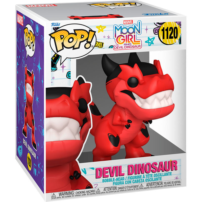Figura POP Marvel Moon Girld and Devil Dinosaur Devil Dinosaur Frikytopia