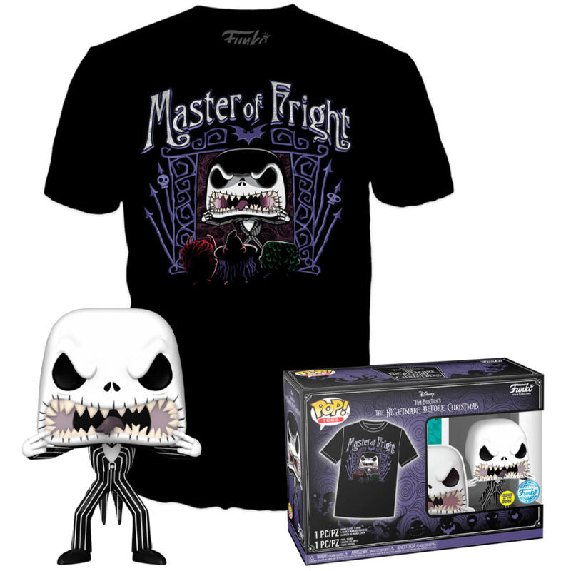 Set figura POP & Tee Disney Pesadilla Antes de Navidad Jack Skellington Frikytopia