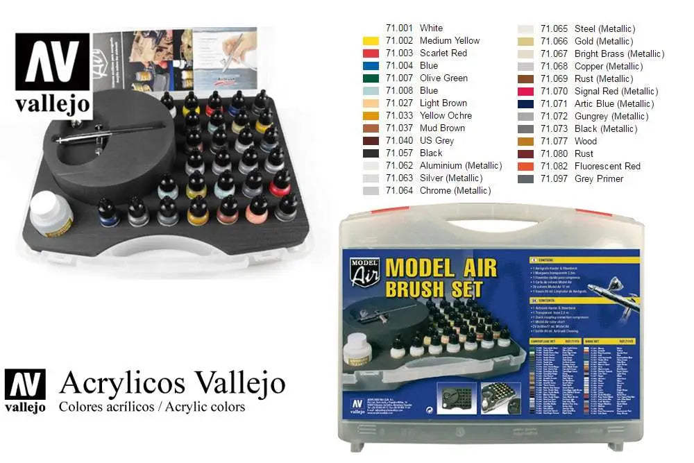 MODEL AIR 71172 COLOR SET AND AIRBRUSH Frikytopia