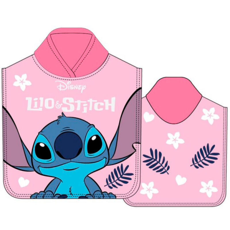 Poncho toalla Stitch Disney microfibra Frikytopia