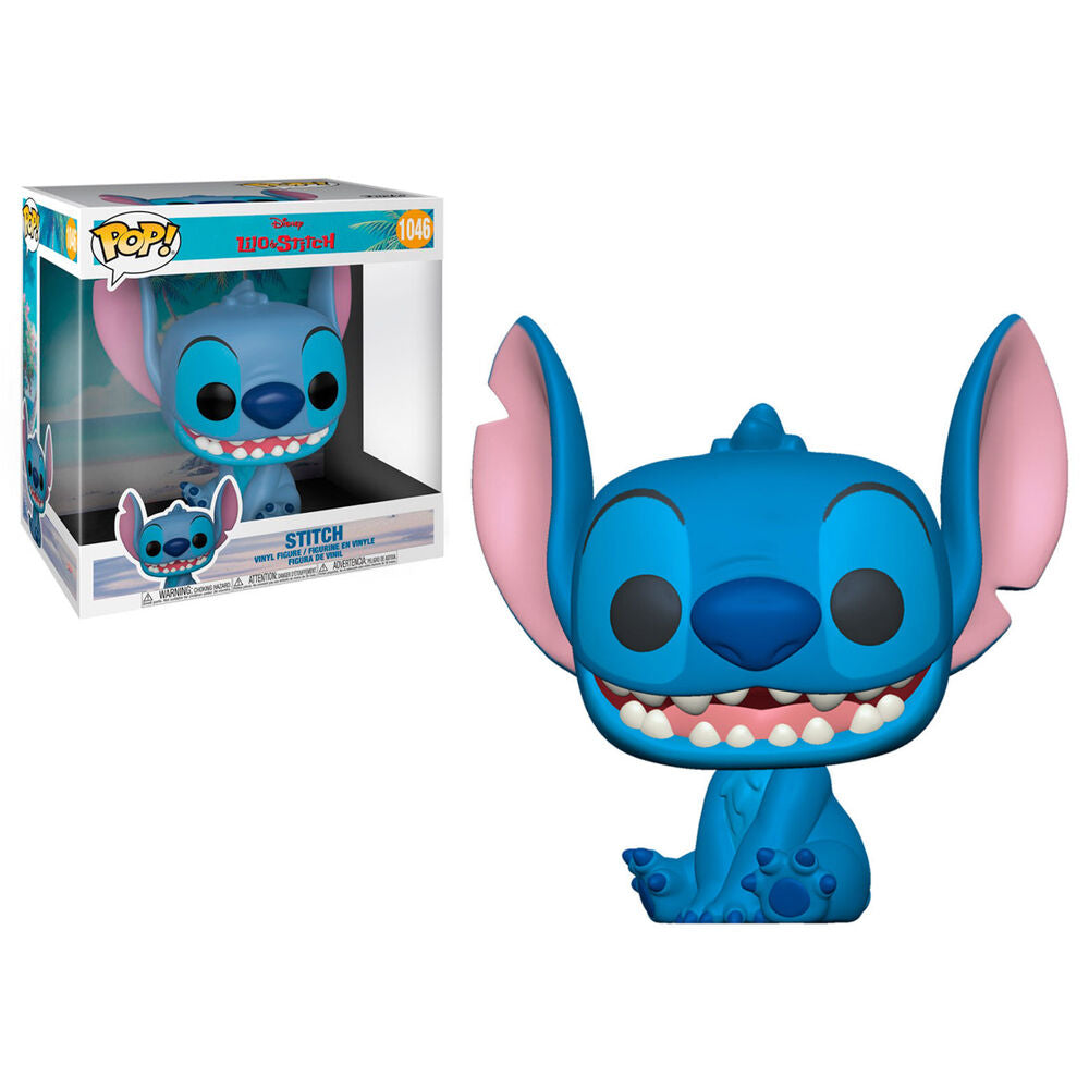 Funko pop jumbo disney lilo & stitch stitch sentado 10 pulgadas 55618