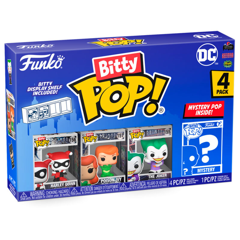 Blister 4 figuras Bitty POP DC Comics Harley Quinn Frikytopia