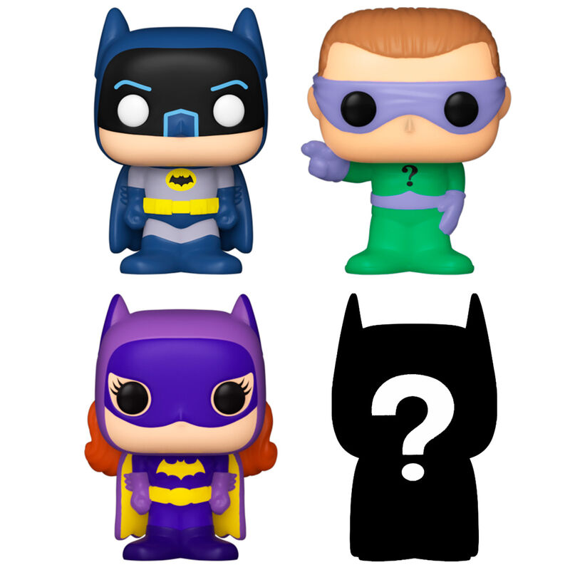 DC Pack de 4 Figuras Bitty POP! Vinyl Batman Adam West 2,5 cm
