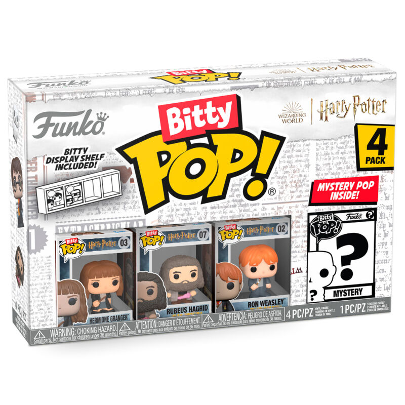 Blister 4 figuras Bitty POP Harry Potter Hermione Frikytopia