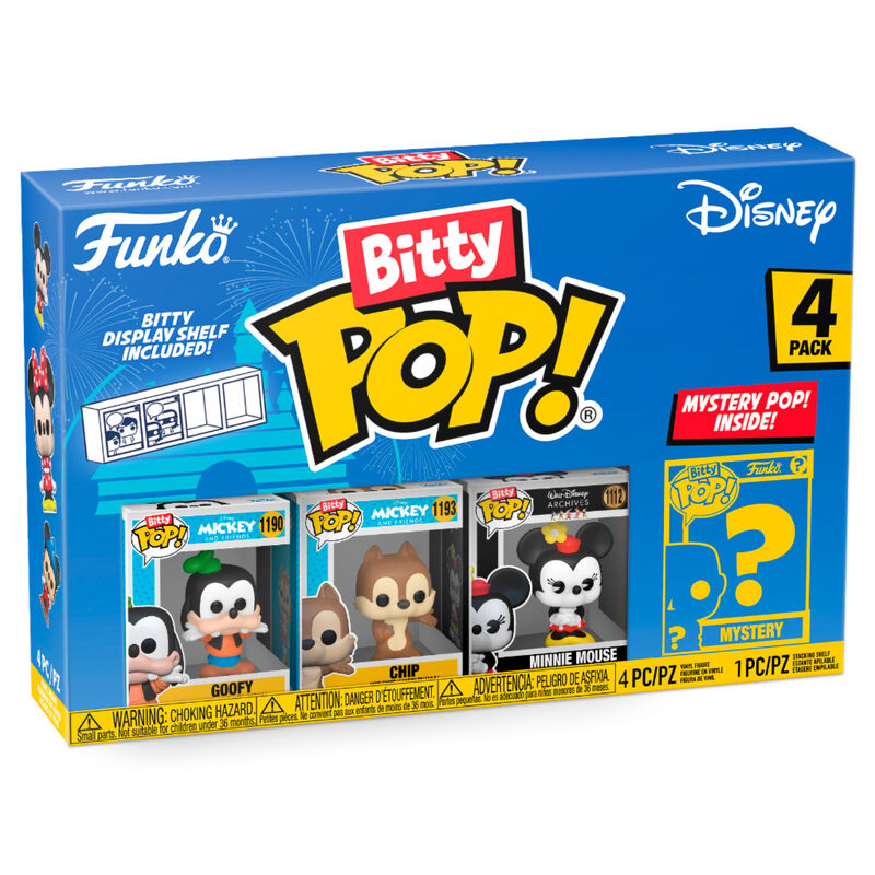 Bitty pop funko disney goofy 4pk