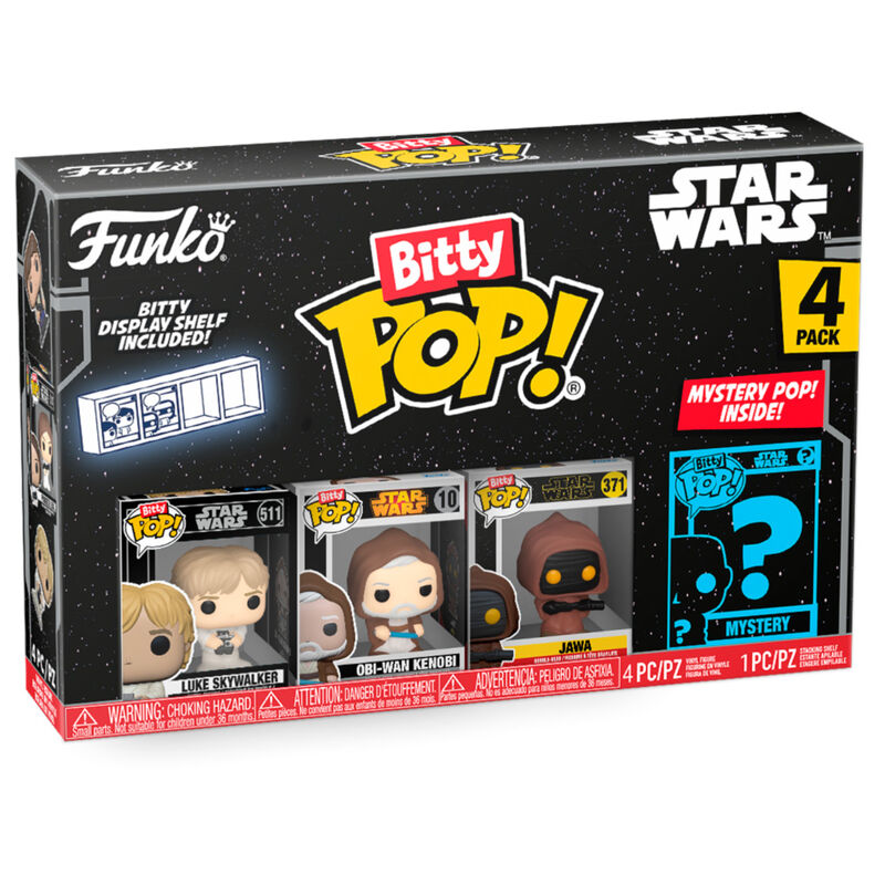 Blister 4 figuras Bitty POP Star Wars Luke Frikytopia