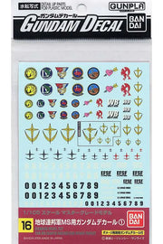 GUNDAM DECAL MG MULTI FEDERATION