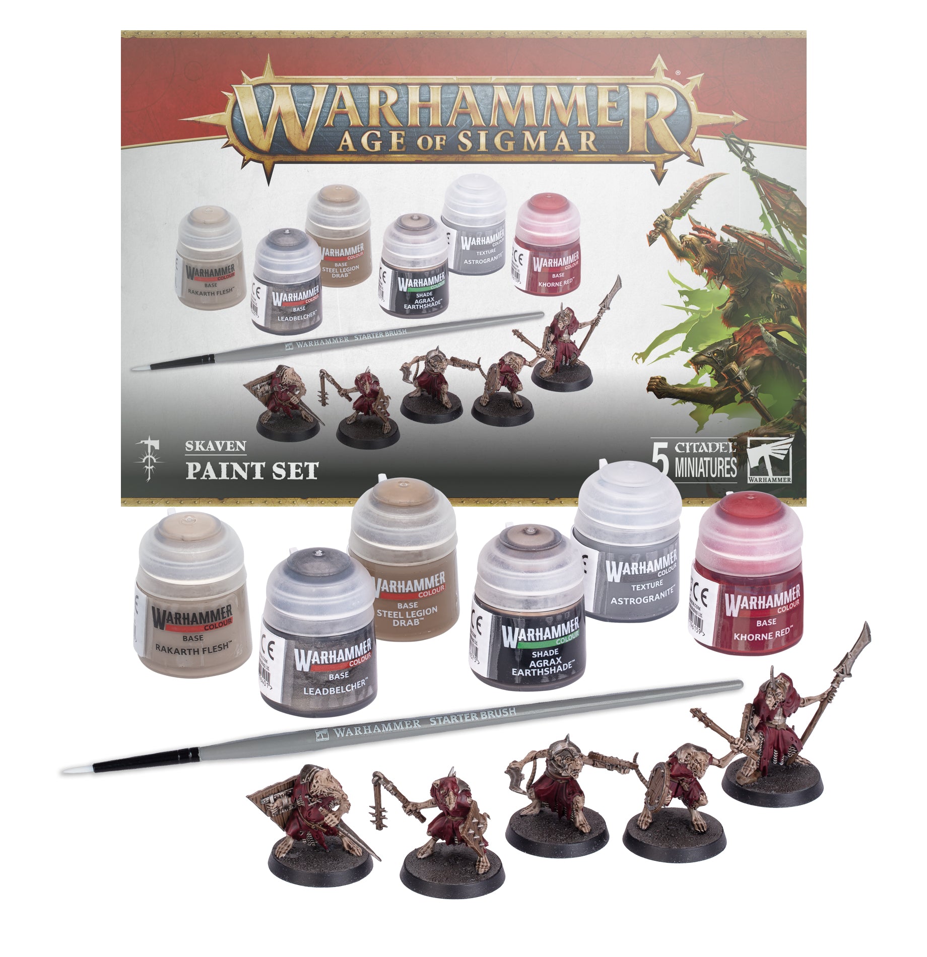 AOS SKAVEN + PAINT SET ENG/SPA/PORT/LAT