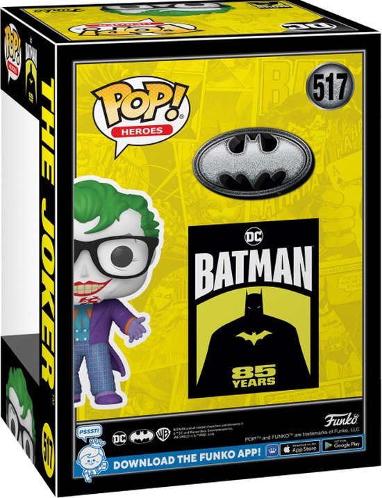 Batman 85th Anniversary Figura POP Movies Vinyl The Joker with Teeth 9 cm