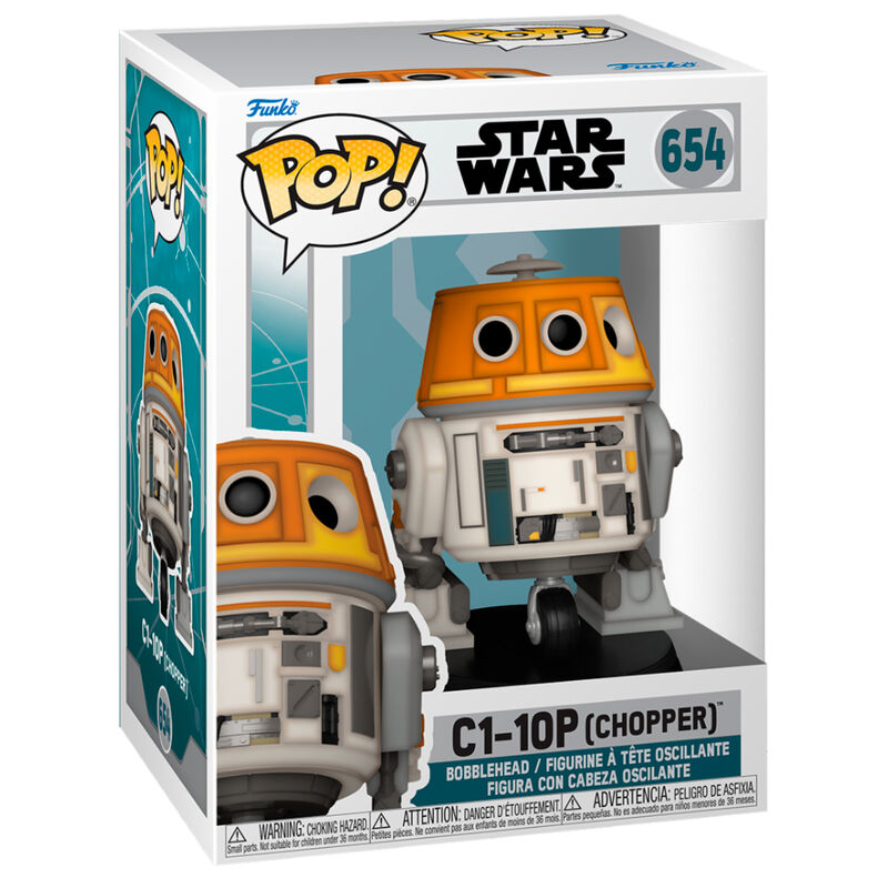 Star Wars: Ahsoka Figura POP! Vinyl C1-10P (Chopper) 9 cm Frikytopia