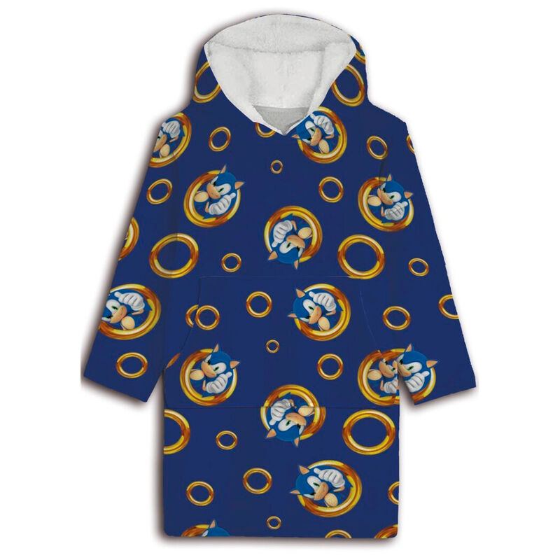 Bata sudadera oversize Sonic the Hedgehog coral adulto Frikytopia