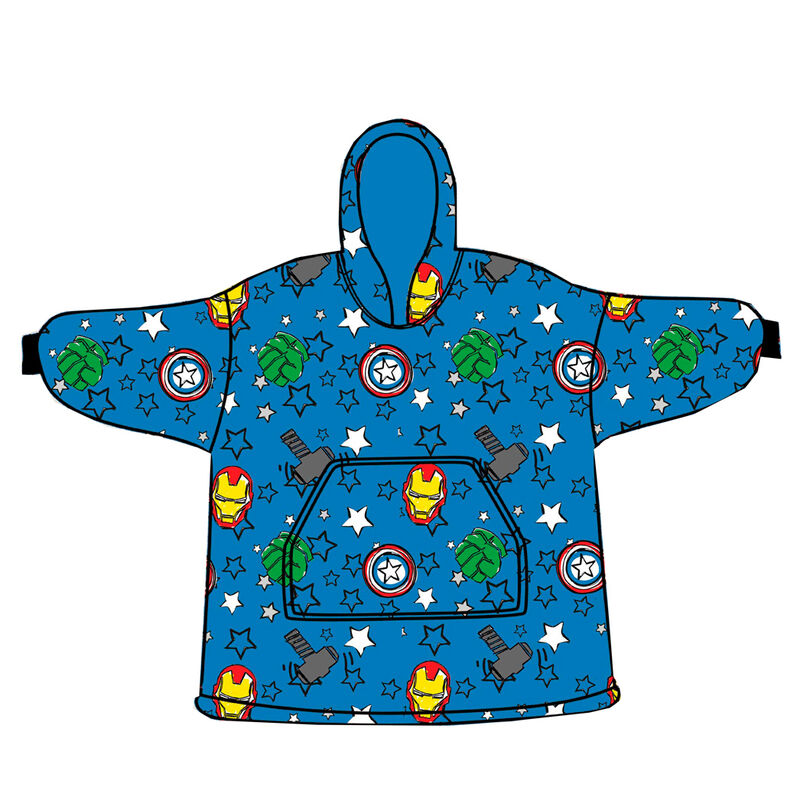 Bata sudadera oversize Los Vengadores Avengers Marvel coral infantil Frikytopia