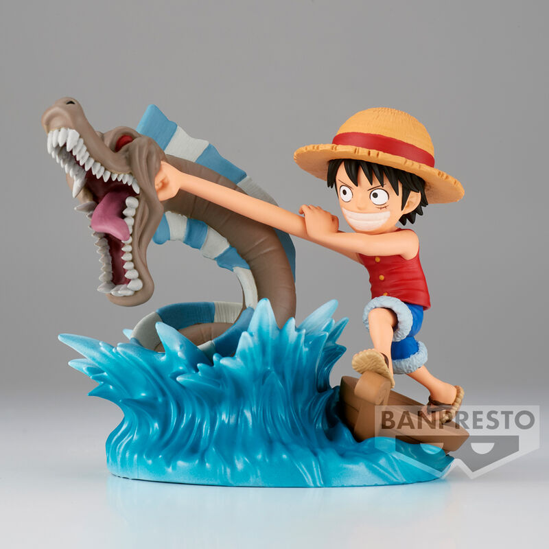 Figura Monkey D Luffy vs Local Sea Monster Log Stories One Piece 7cm Frikytopia