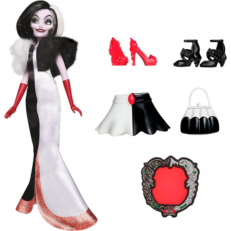 Muñeca Cruella de Vil Villanas Disney 28cm Frikytopia