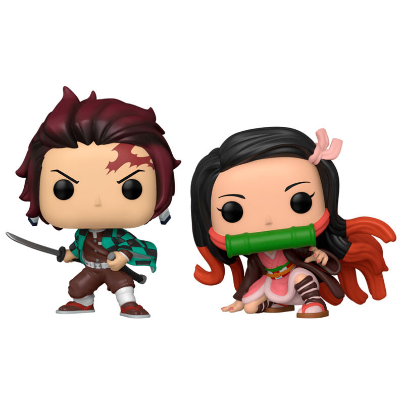 Blister 2 figuras POP Demon Slayer Kimetsu no Yaiba Tanjiro &amp
