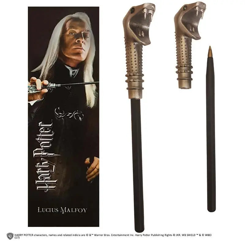 HP LUCIUS MALFOY WAND PEN AND BOOKMARK Frikytopia
