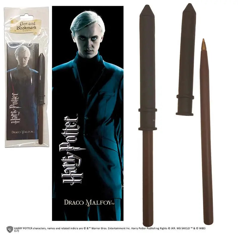 HP DRACO MALFOY WAND Bolígrafo AND BOOKMARK