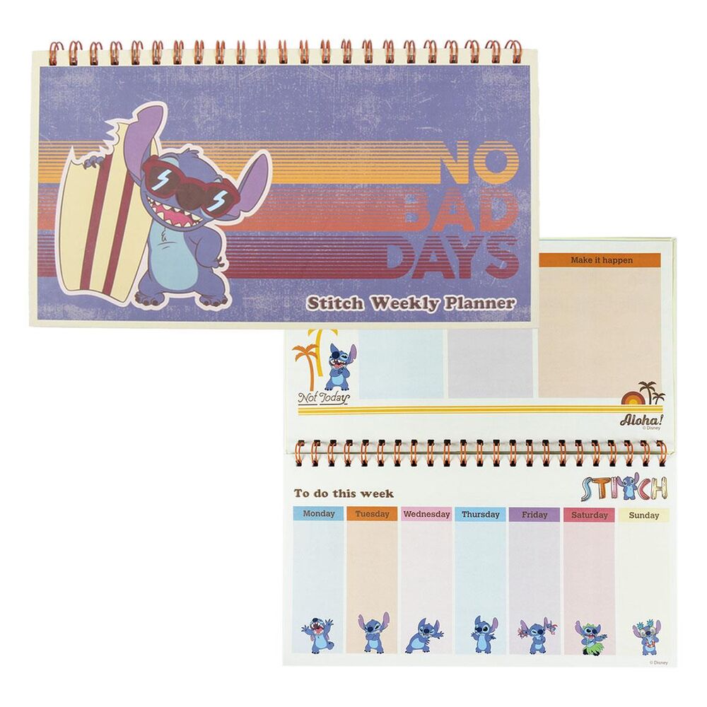 Planificador Semanal Stitch Disney Frikytopia