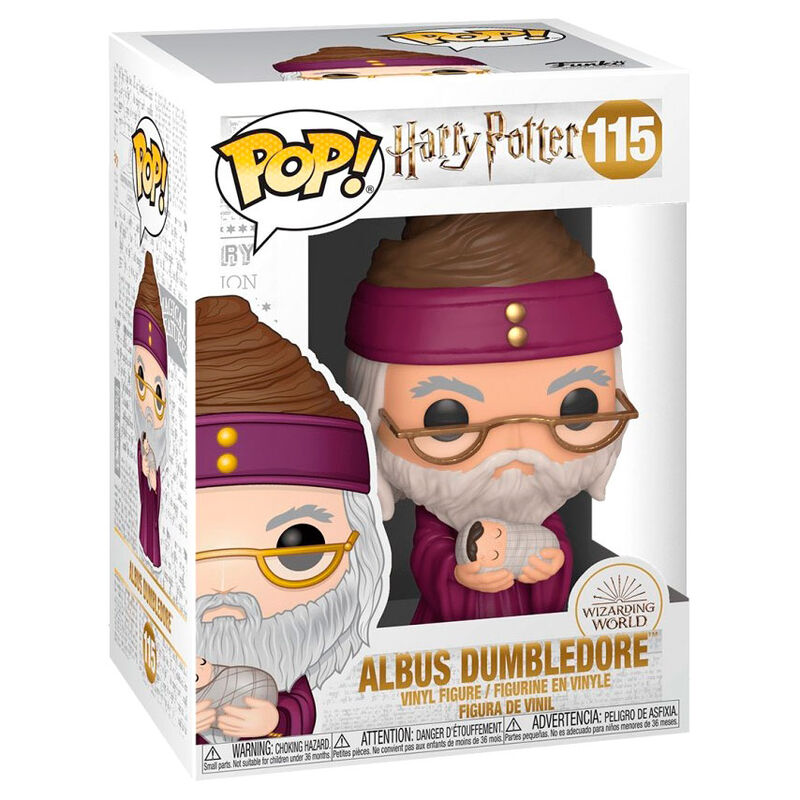 Funko pop harry potter dumbledore con harry potter de bebe