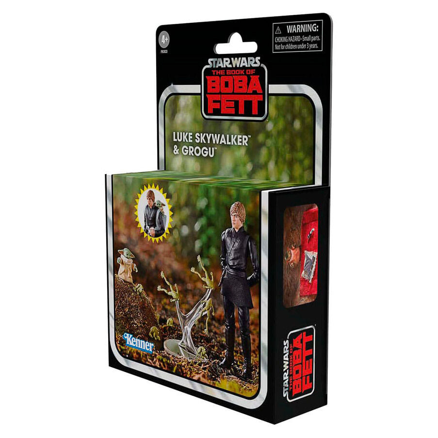 Figura hasbro star wars the book of boba fett luke skywalker & grogu