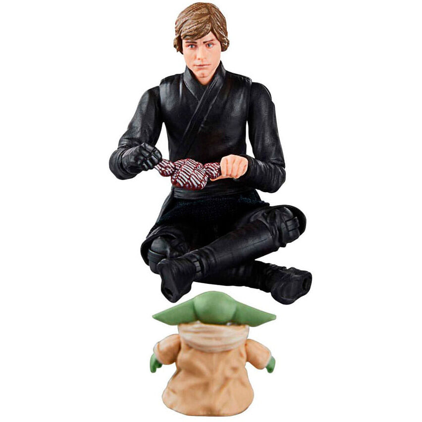 Figura hasbro star wars the book of boba fett luke skywalker & grogu