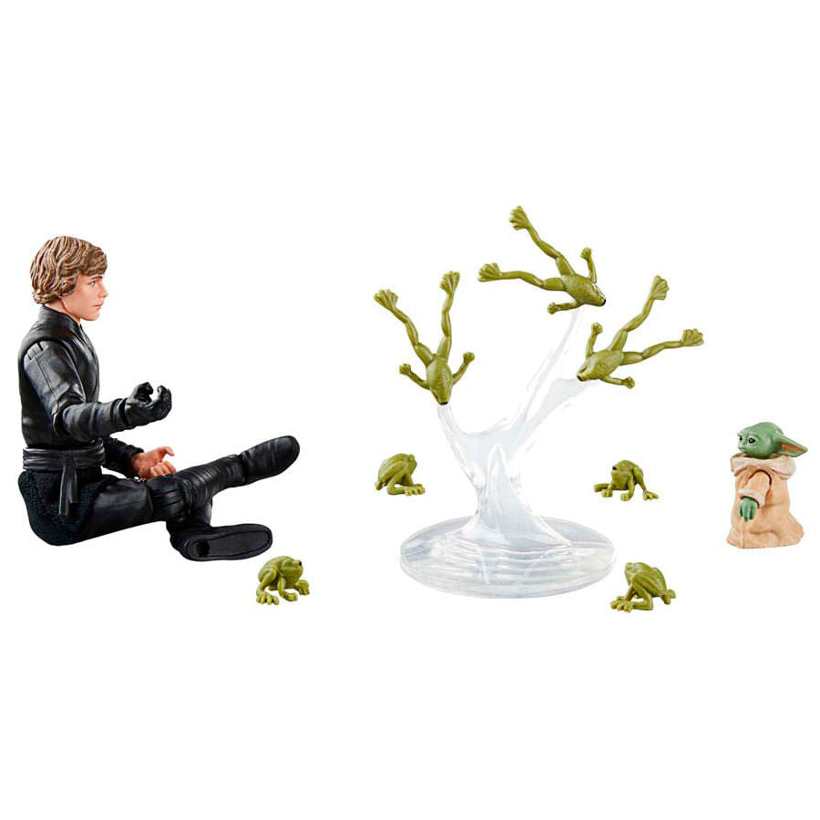 Figura hasbro star wars the book of boba fett luke skywalker & grogu