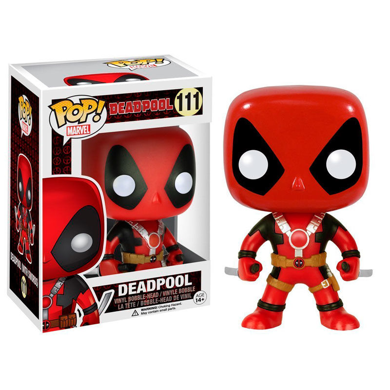 Marvel Comics POP! Vinyl Cabezón Deadpool Two Swords 10 cm