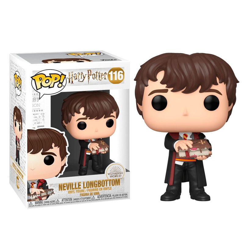 Figura POP Harry Potter Neville with Monster Book Frikytopia