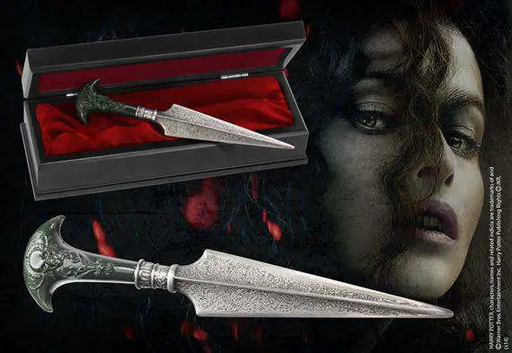 Replica the noble collection harry potter daga de metal bellatrix lestrange