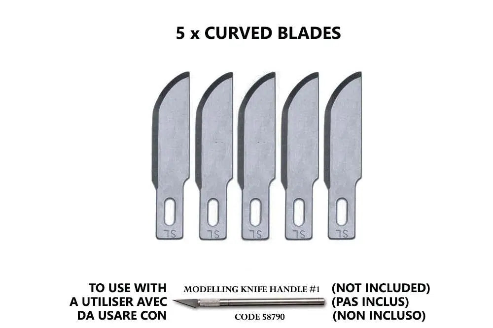 CURVED BLADES(5) FOR NO.1 HANDLE Frikytopia