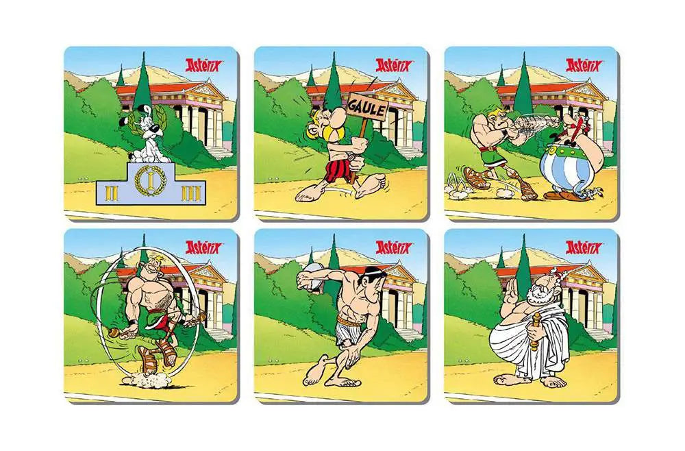 ASTERIX OLYMPIC GAMES 6 COASTERS SET Frikytopia