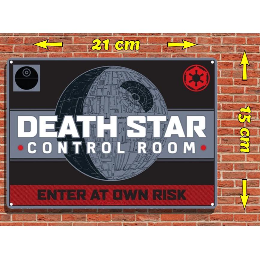 SW DEATH STAR TIN SIGN