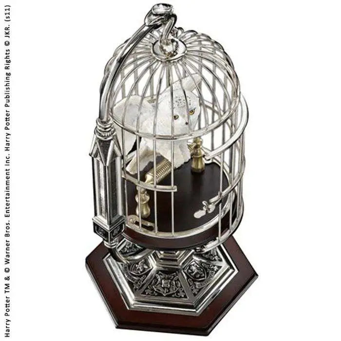 Figura en miniatura the noble collection harry potter hedwig en jaula