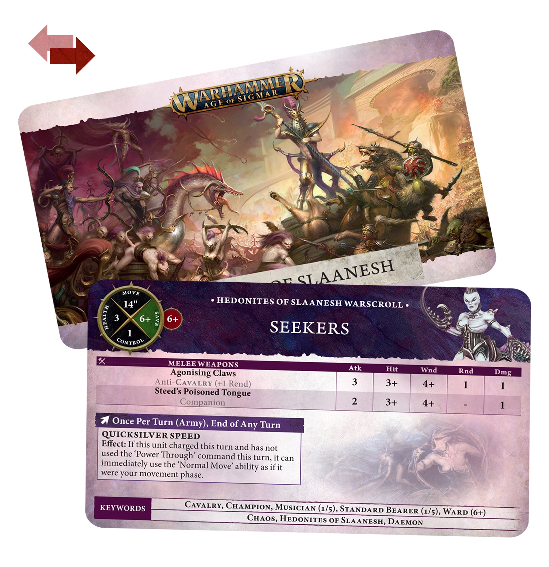 W/S CARDS: HEDONITES OF SLAANESH (ENG)