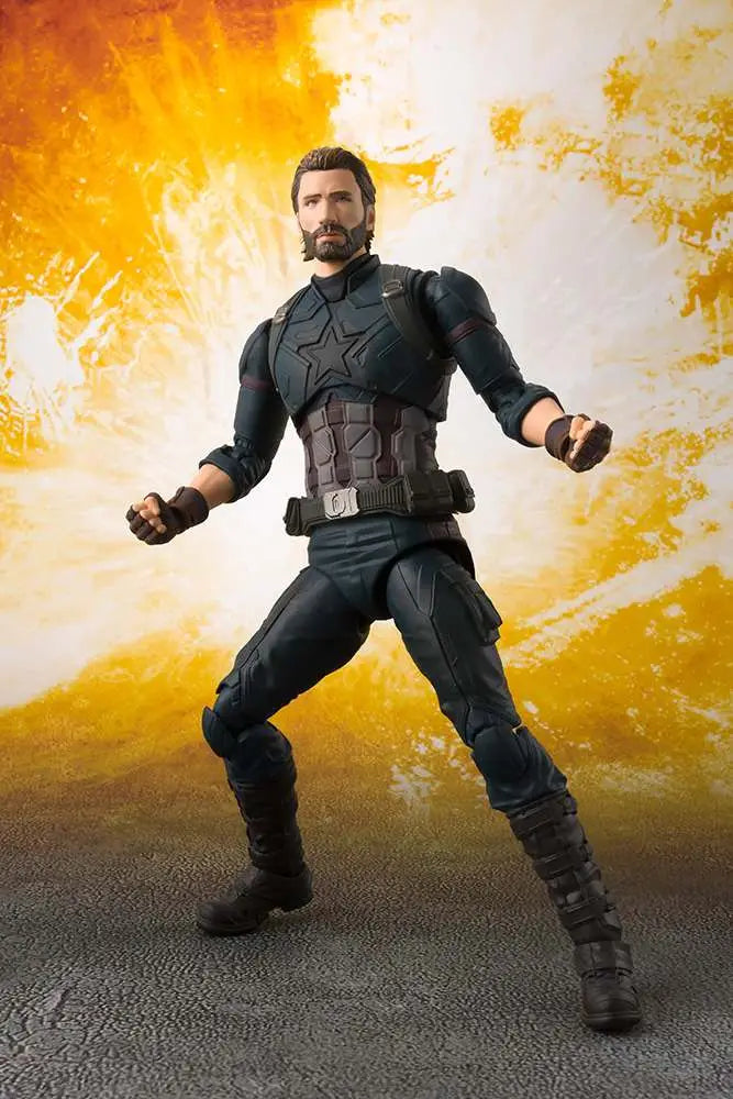 Figura tamashi nations marvel avengers infinity war capitan america 16 cm sh figuarts