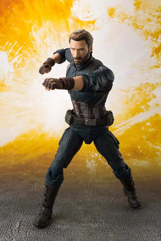 Figura tamashi nations marvel avengers infinity war capitan america 16 cm sh figuarts