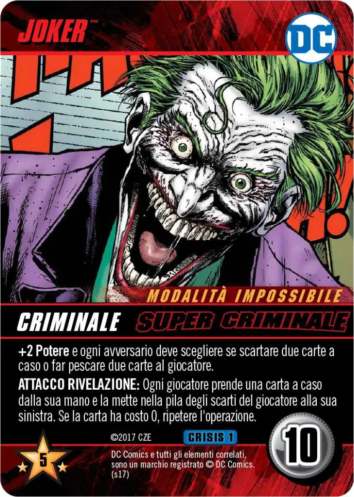 DC DECK BUILDING GAME CRISIS EXP SET ITA