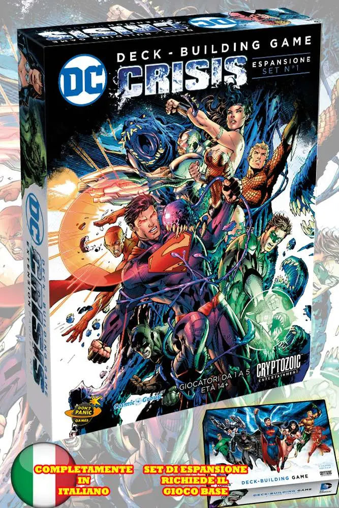 DC DECK BUILDING GAME CRISIS EXP SET ITA Frikytopia