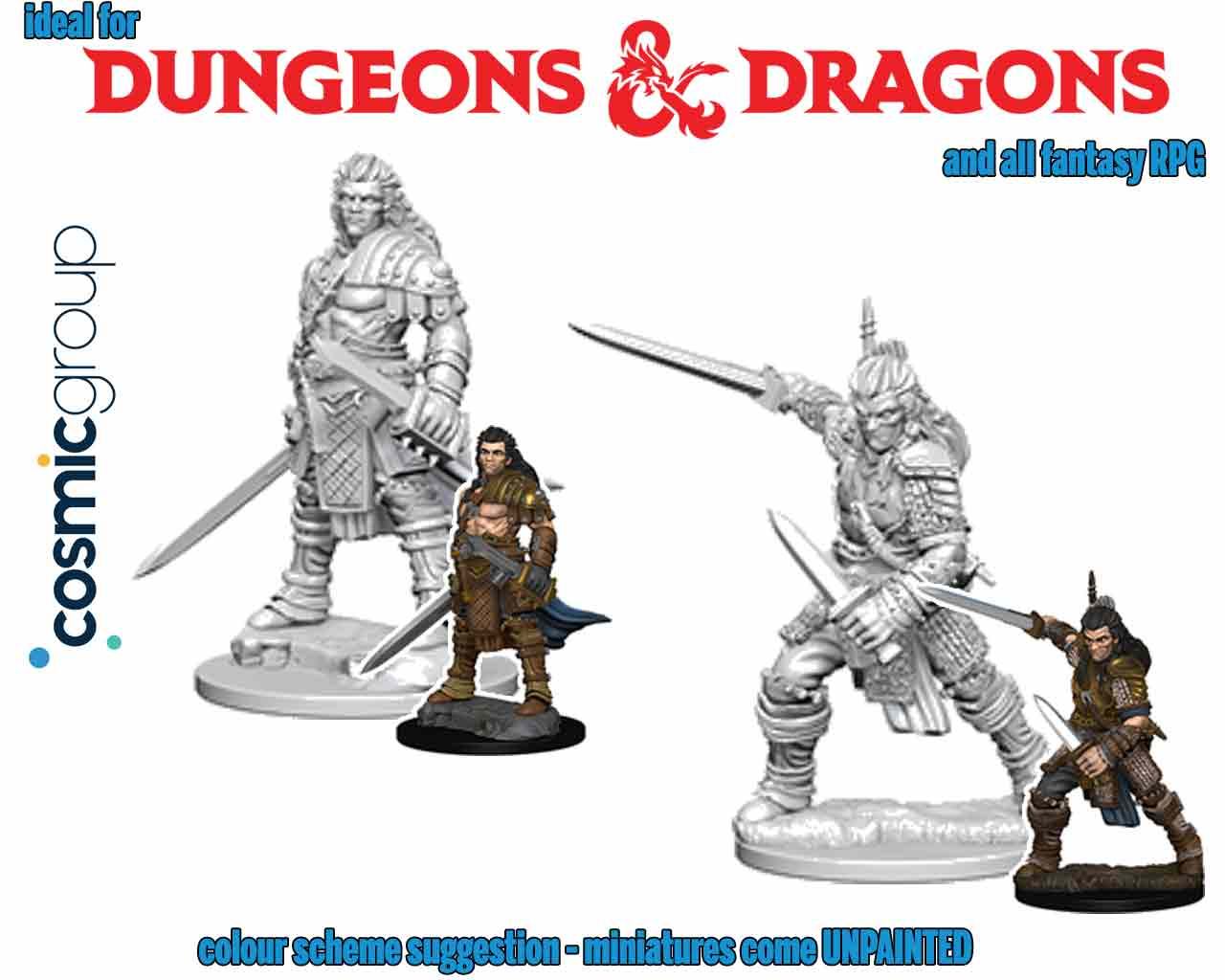 PATHFINDER DEEP CUT UNPAINTED MINIATURES - MALE FIGHTER Frikytopia