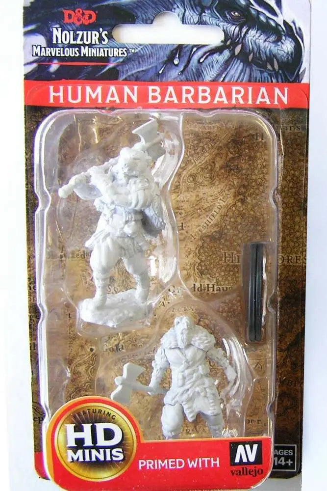 D&D NOLZUR'S MARVELOUS MINIATURES - HUMAN MALE BARBARIAN Frikytopia