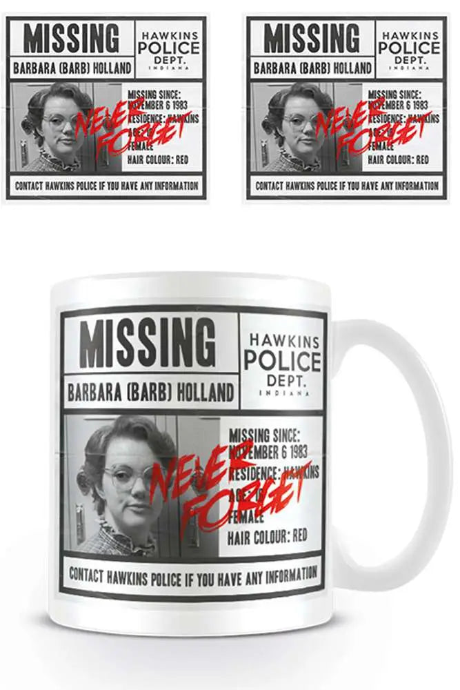 STRANGER THINGS MISSING BARB Taza Frikytopia