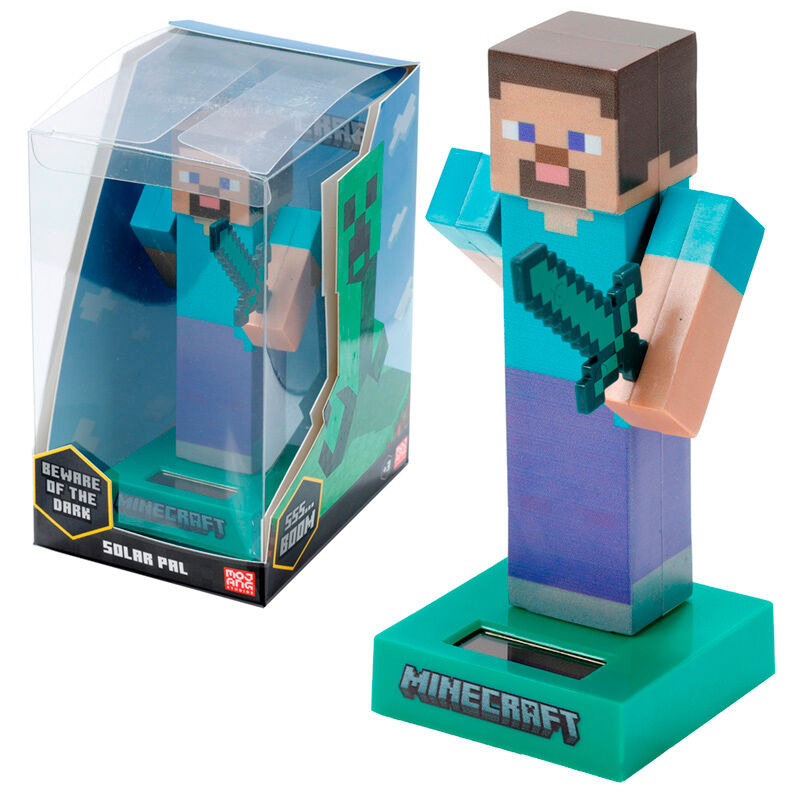 Muñeco solar Steve Minecraft Frikytopia