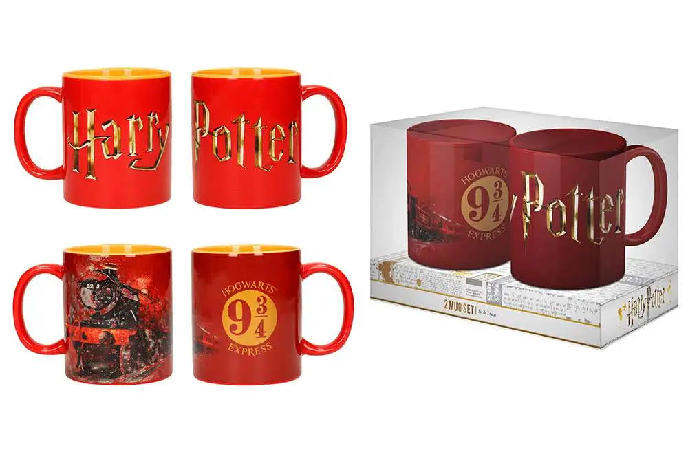 Set tazas logo Hogwarts Harry Potter