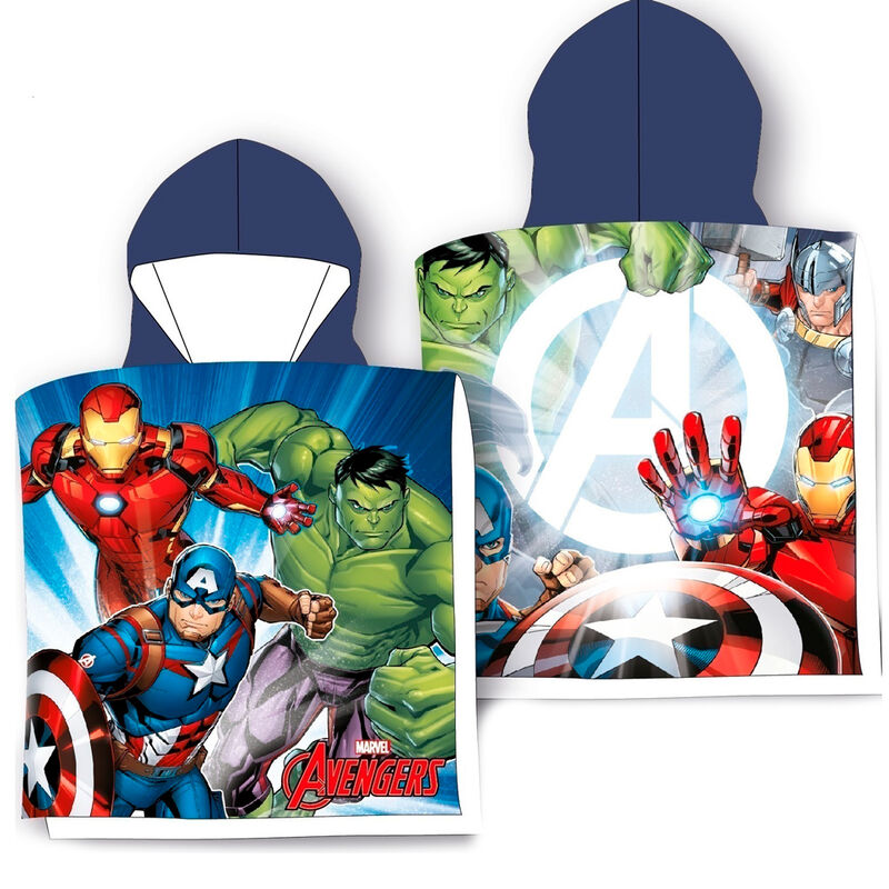Poncho toalla Vengadores Avengers Marvel algodon Frikytopia