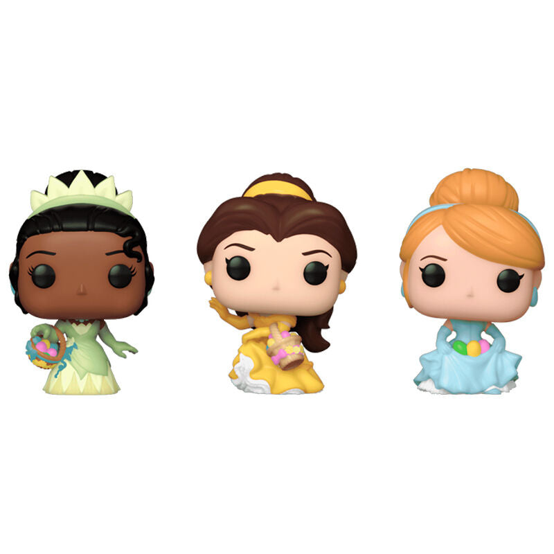 Blister 3 figuras Carrot Pocket POP Disney Princesas Cenicienta Tiana Be