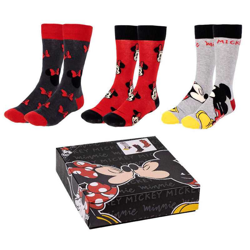 Set 3 calcetines Minnie Disney adulto Frikytopia