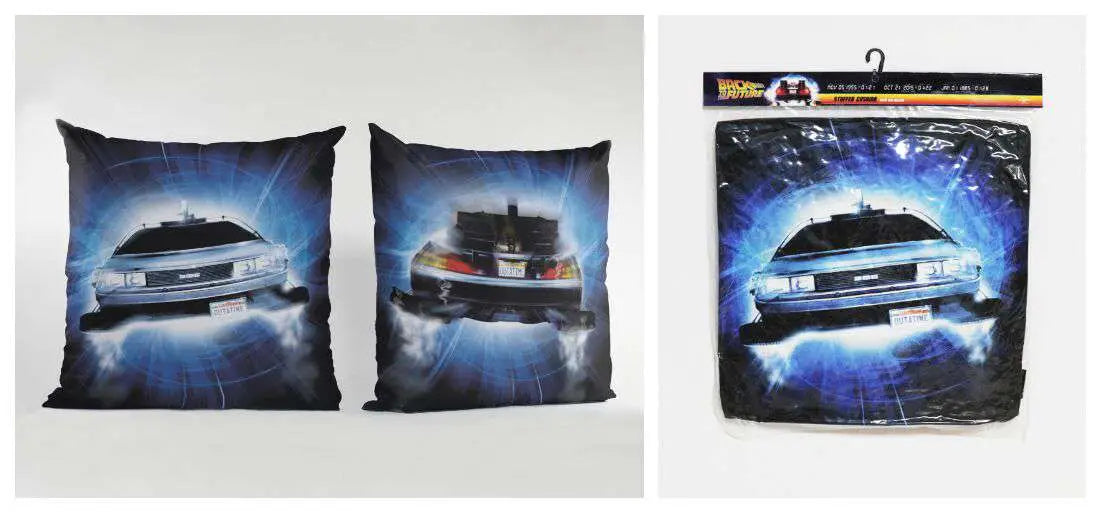 Cojin sd toys regreso al futuro delorean envasado vacio