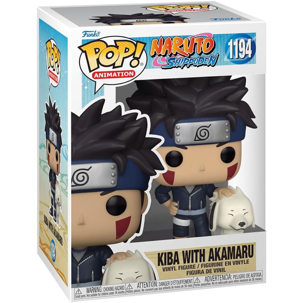 Naruto Figura POP! Animation Vinyl Kiba w/Akamaru 9 cm Frikytopia
