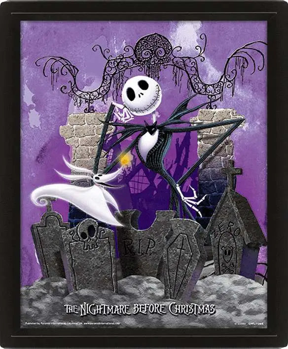 NIGHTMARE BEFORE CHRISTMAS 3D LENTICULAR Póster